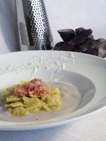 Hosteria Treville ravioli di coda di bue grasso