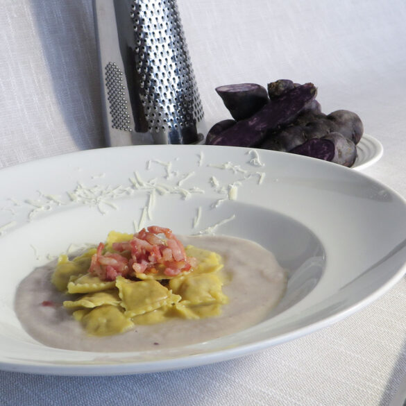 Hosteria Treville ravioli di coda di bue grasso