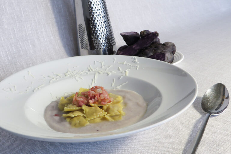 Hosteria Treville ravioli di coda di bue grasso