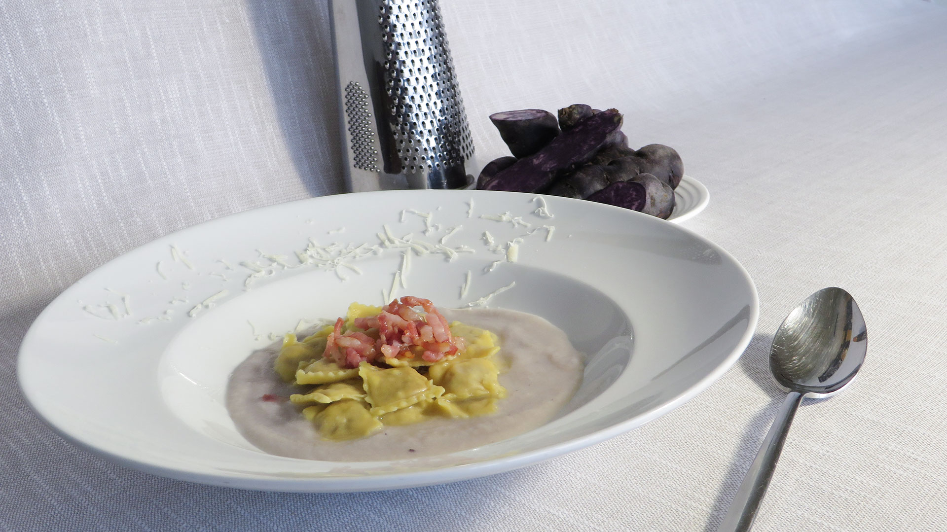 Hosteria Treville ravioli di coda di bue grasso