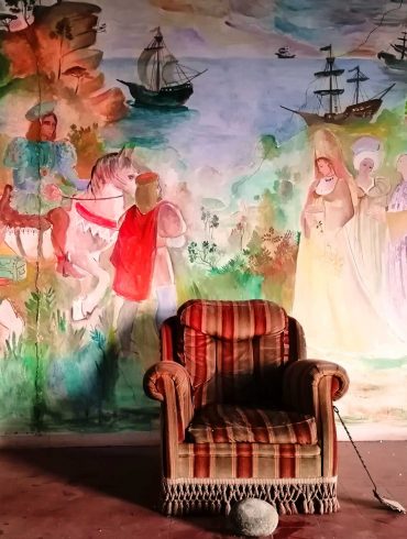Affresco di Matilde Izzia nel Romito